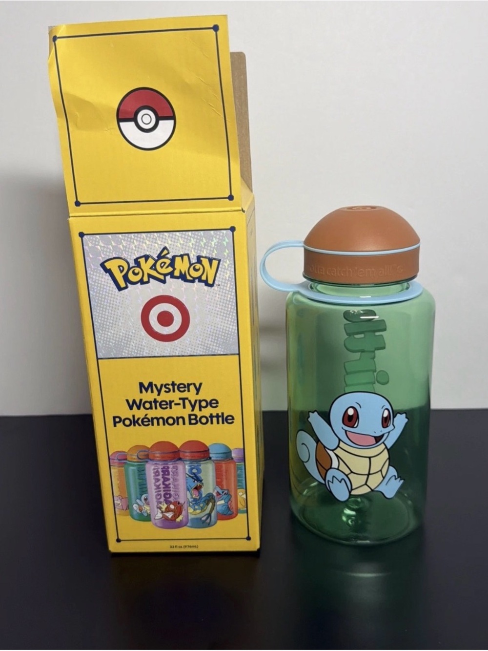 SQUIRTLE Pokemon x Target Mystery Water Type Bottle 30th Anniversary